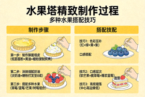 水果塔精致制作过程 - 多种水果搭配技巧